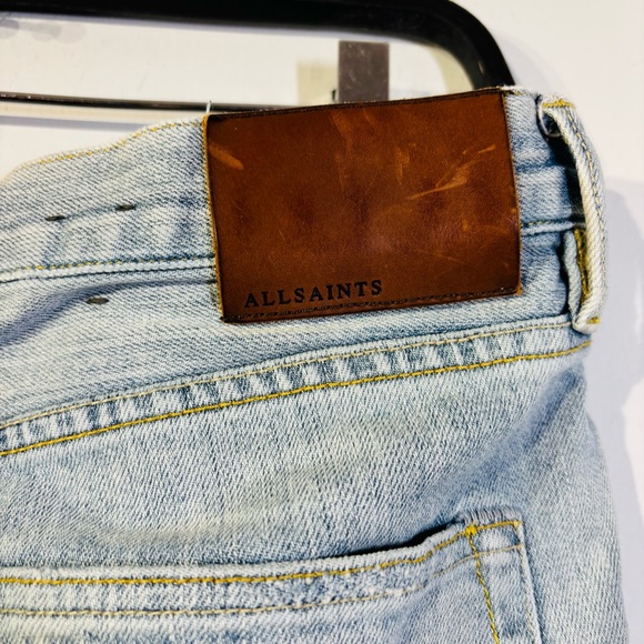 All Saints Light Blue Rex Jeans Men’s Size 32 - Picture 7 of 11